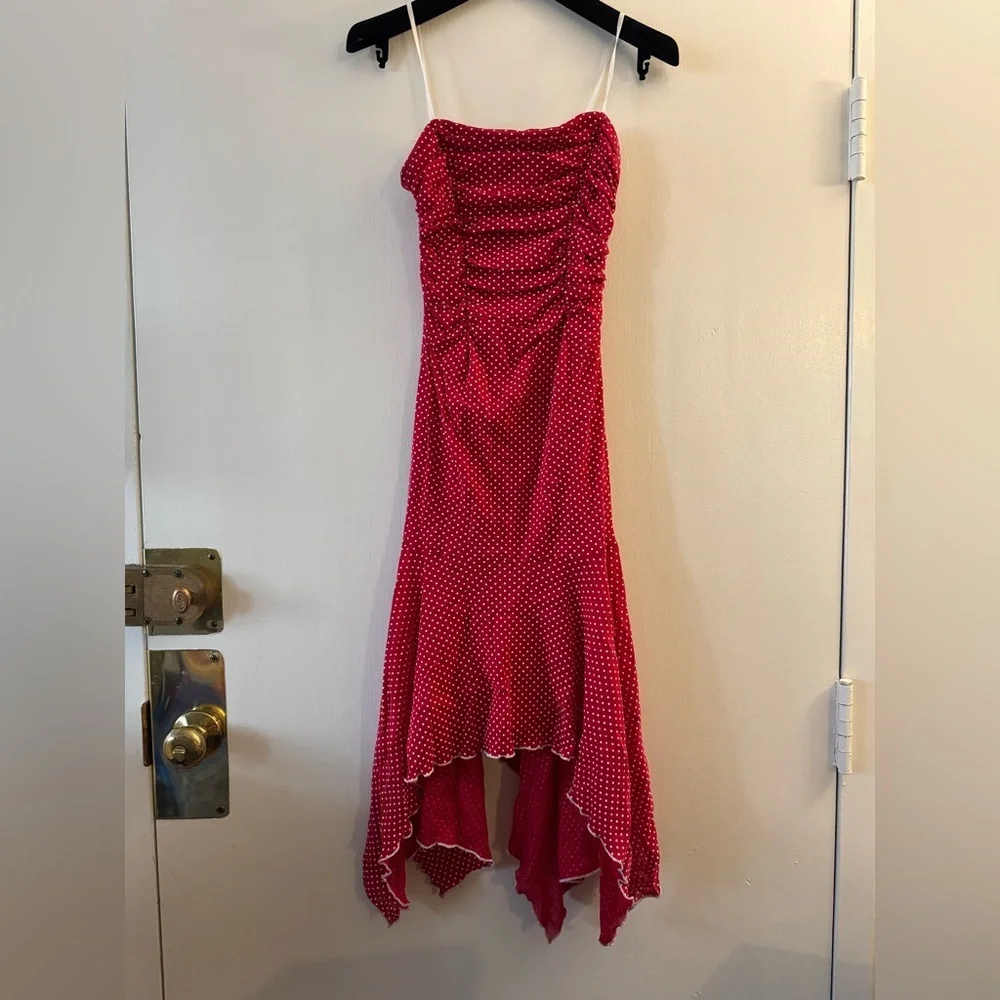 Cute Y2K 90s polka dot vintage fairy dress by City Triangles - Picture 1 of 6
